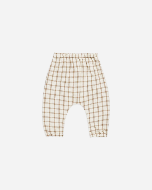 Woven Pant || Cinnamon Plaid