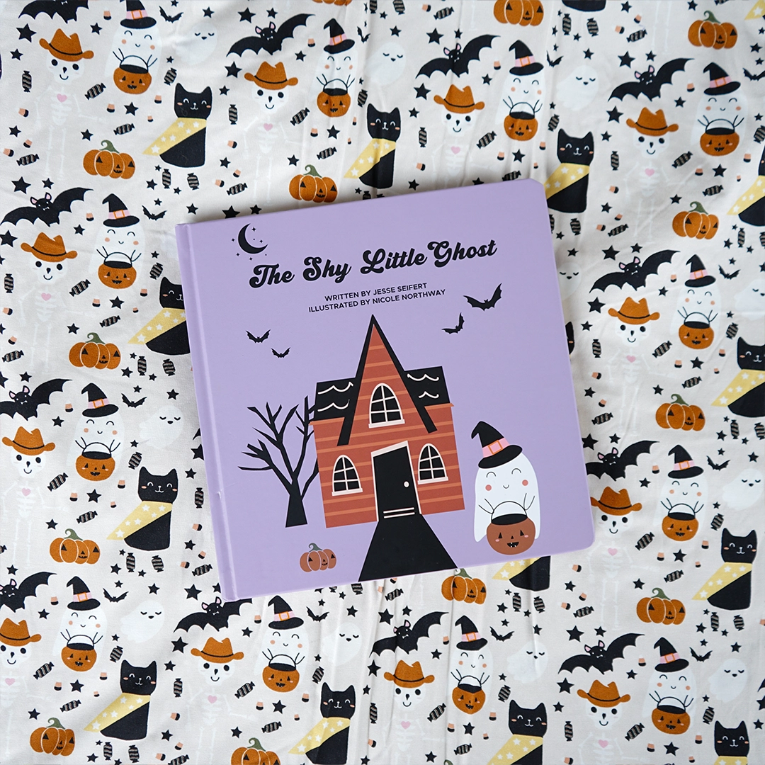 Halloween the Shy Little Ghost Kids Board Book Gift