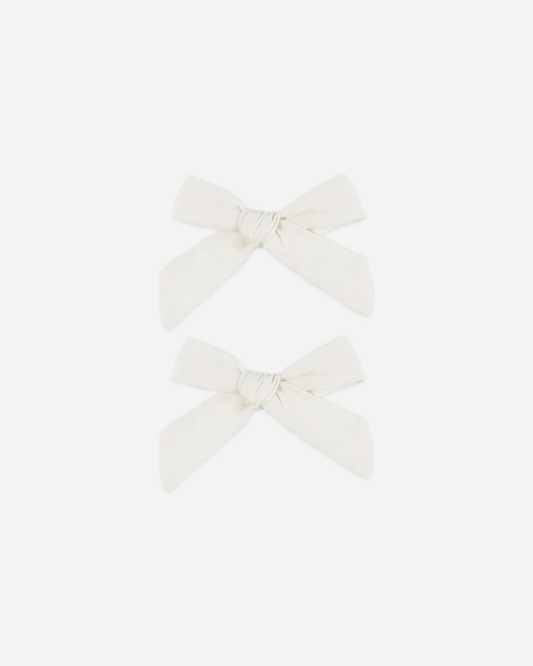 Bows, Set of 2 || Ivory