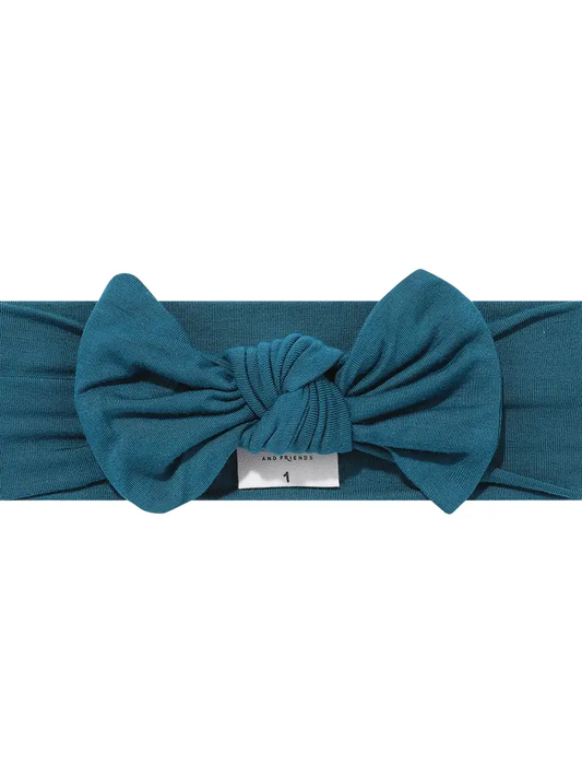 Ocean Blue Bamboo Baby Headband