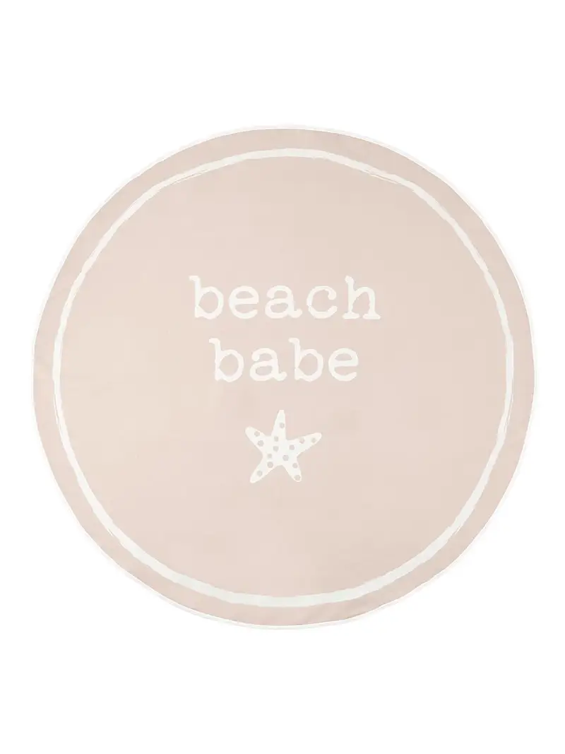 Round Towel - Beach Babe