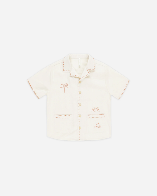 Lapel Collar Shirt || La Mer