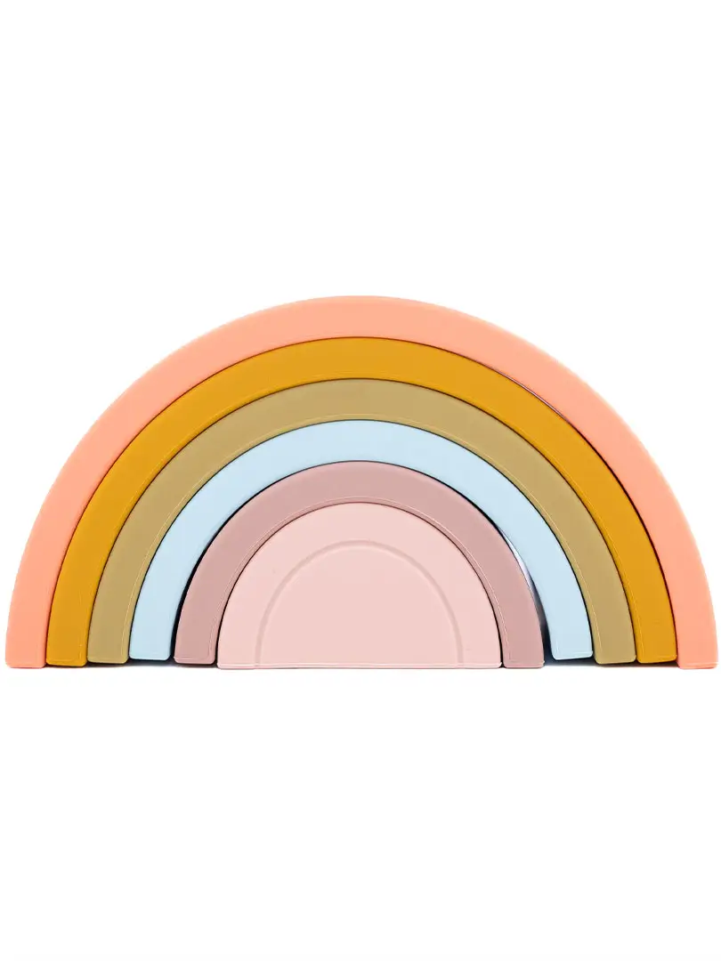 Silicone Stacking Rainbow Toy