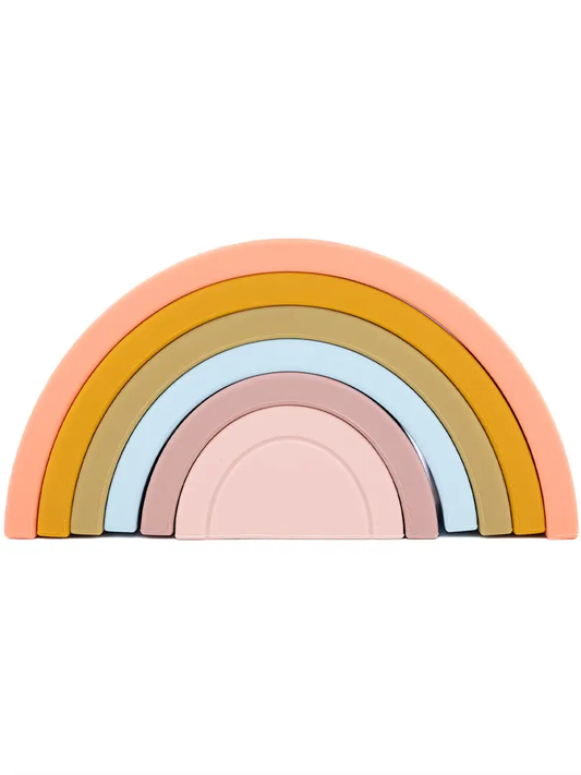 Silicone Stacking Rainbow Toy