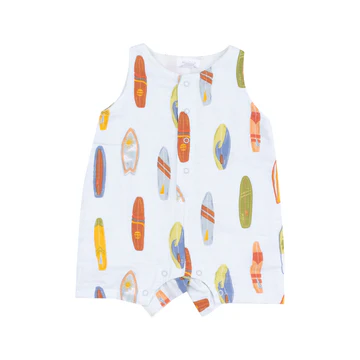SLEEVELESS SHORTIE ROMPER - VINTAGE SURFBOARDS