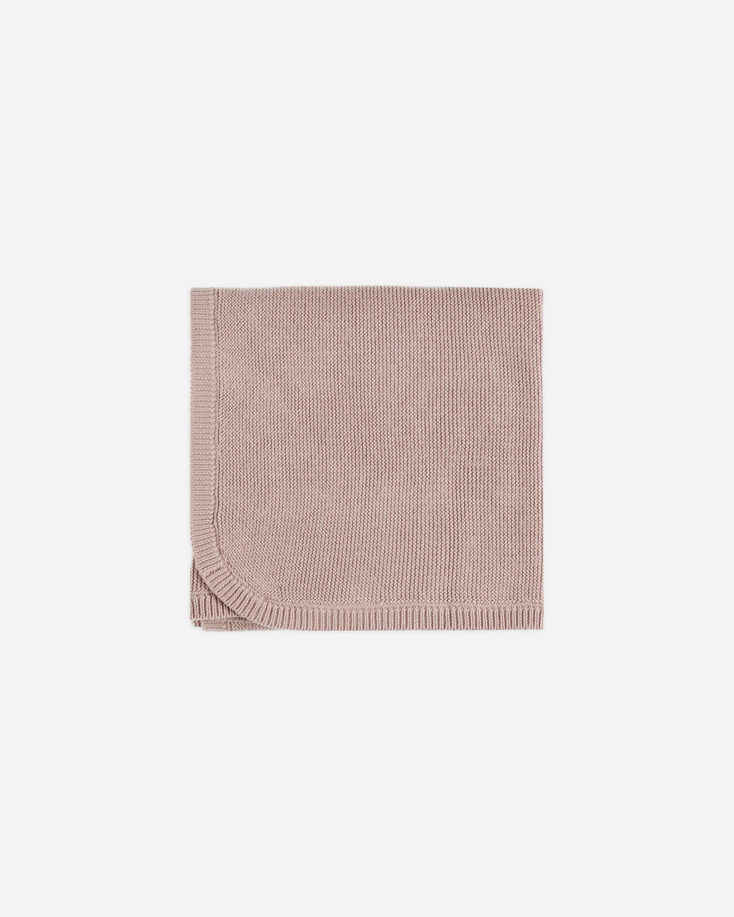 Knit Baby Blanket || Mauve