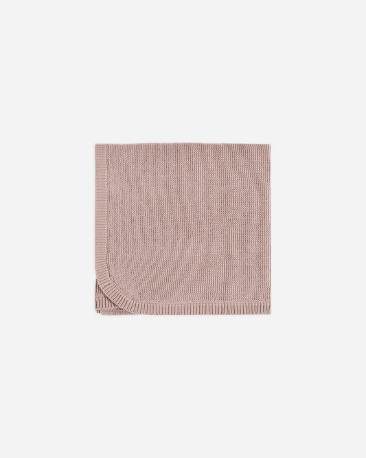 Knit Baby Blanket || Mauve