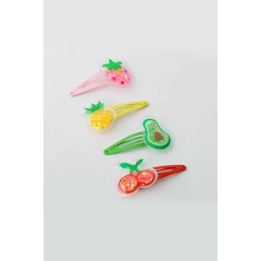 Kids Fruit Snap Clip Set