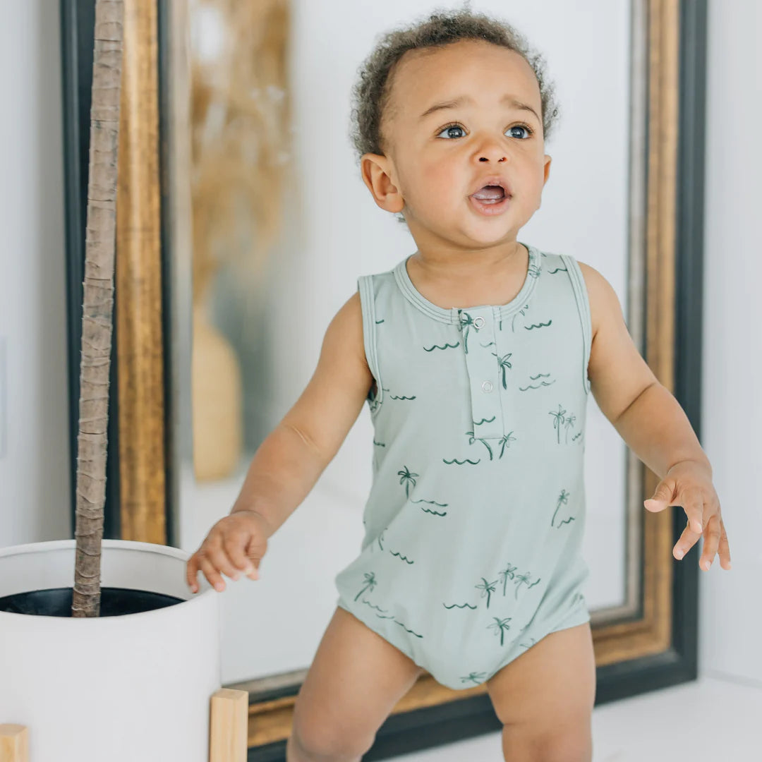 Palms Bamboo Tank Romper