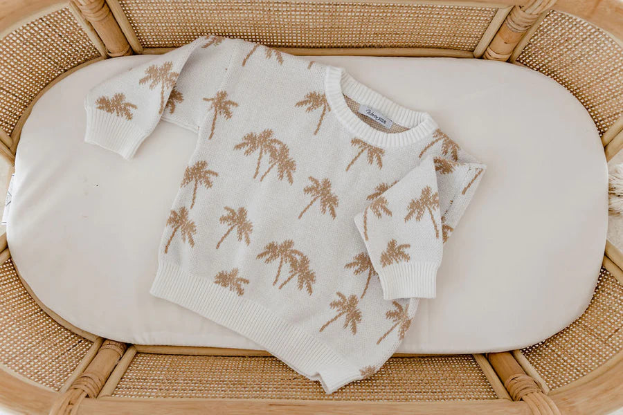 Palm Tree Knit Sweater