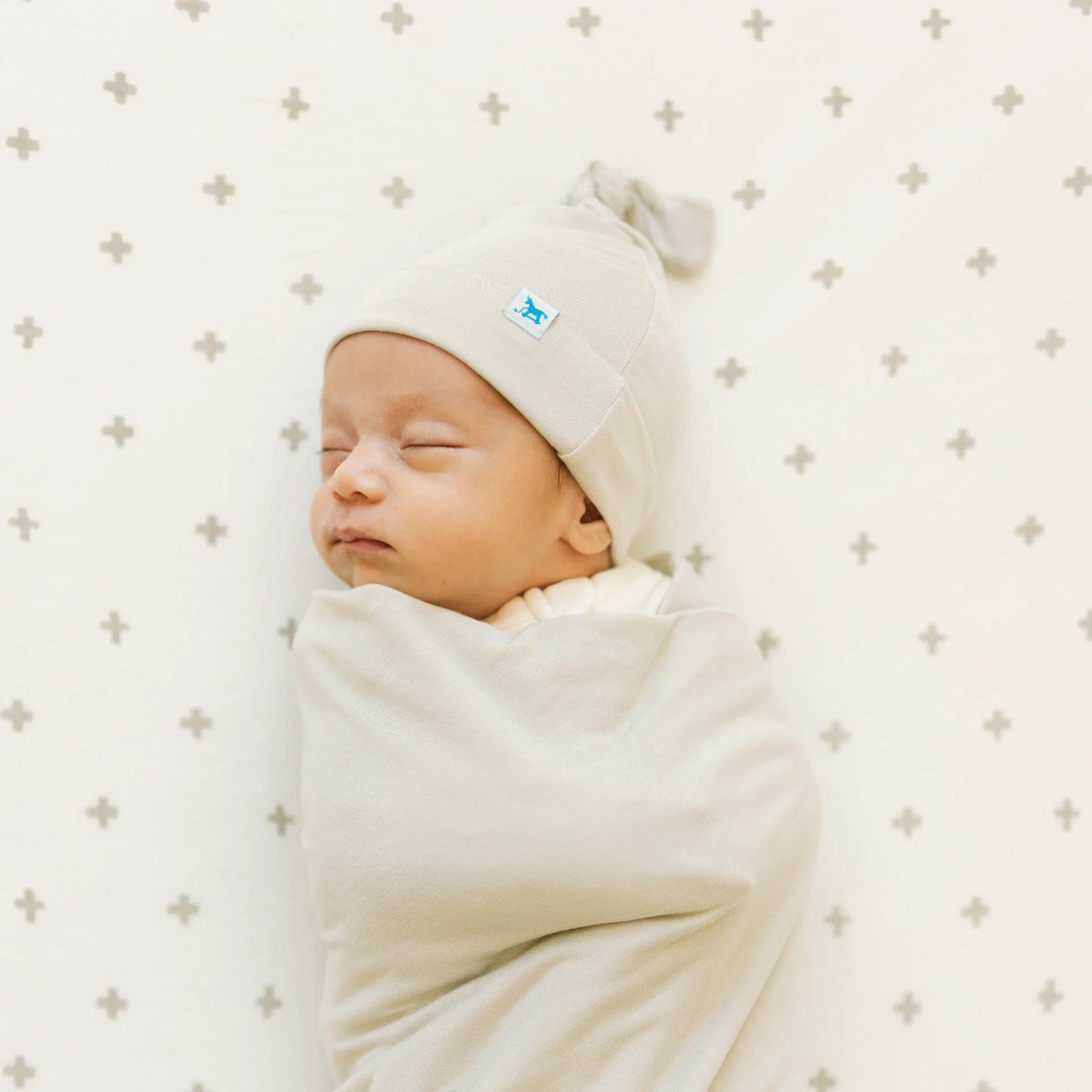 Stretch Knit Swaddle and Hat Set