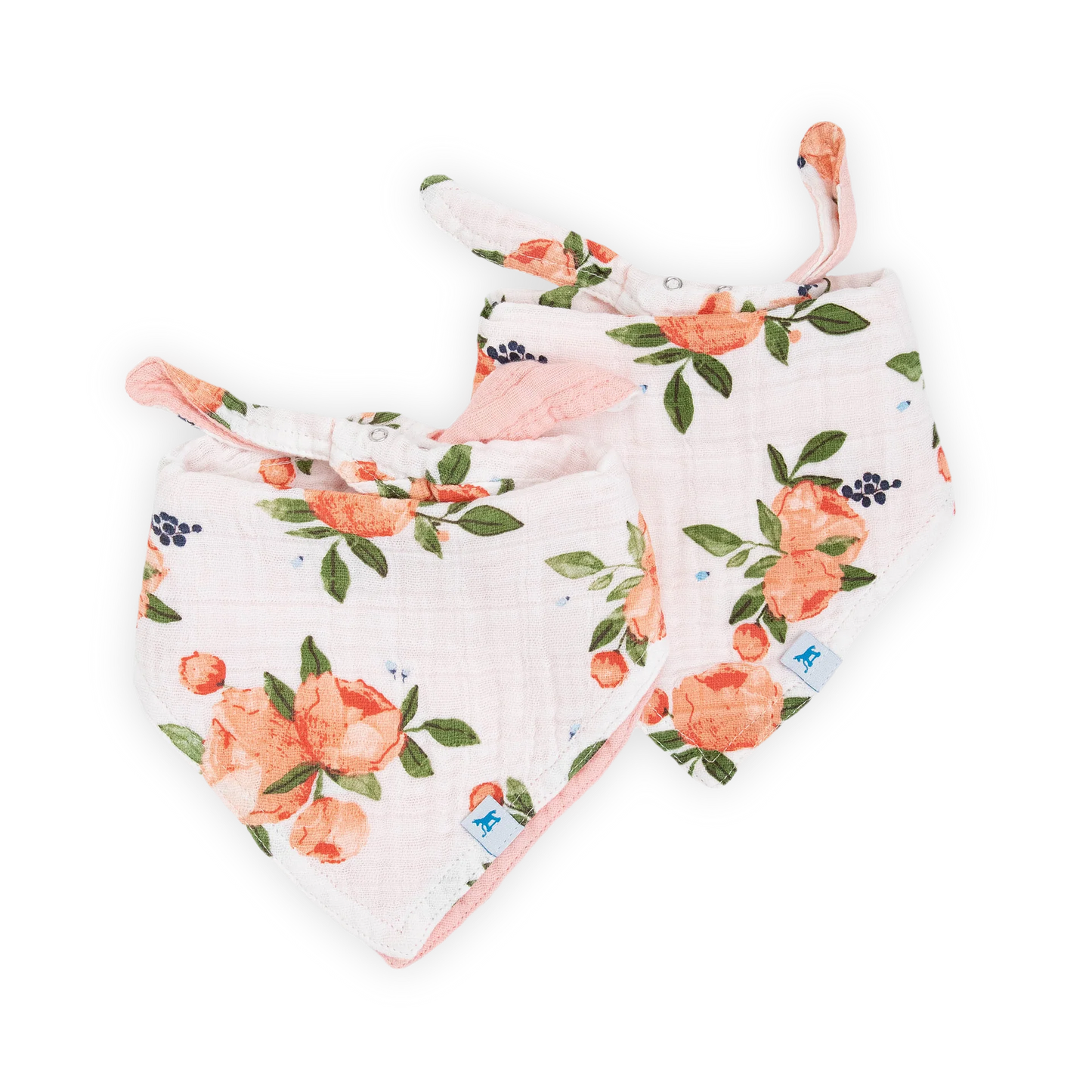 Cotton Muslin Reversible Bandana Bib 2 Pack