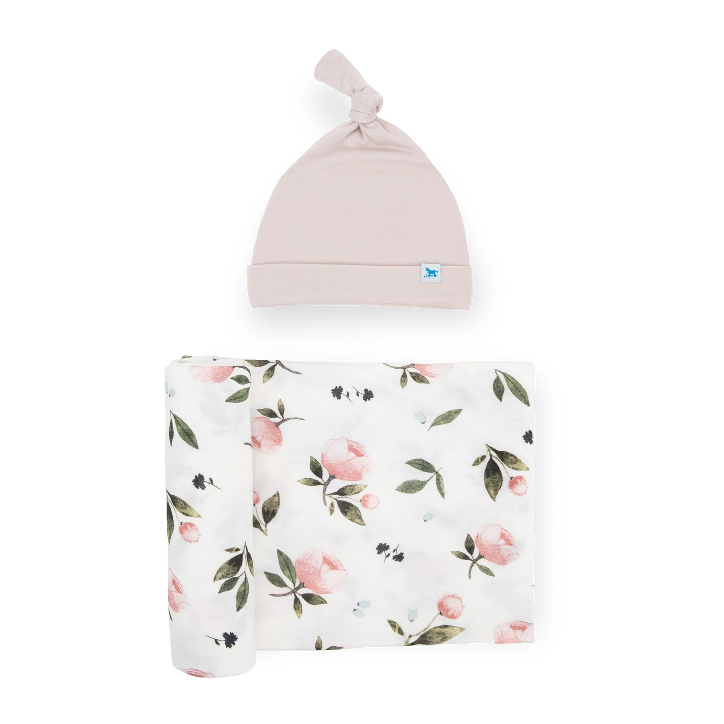 Stretch Knit Swaddle and Hat Set