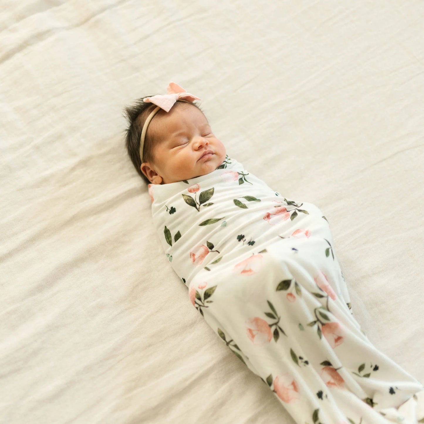 Stretch Knit Swaddle and Hat Set