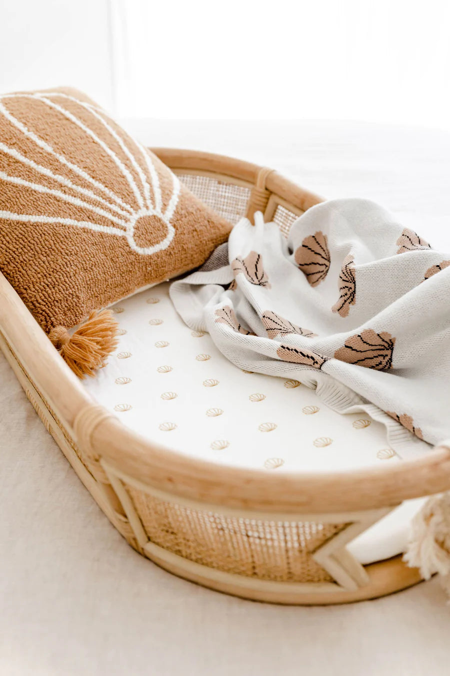 Seashell Changing Pad/ Bassinet Sheet